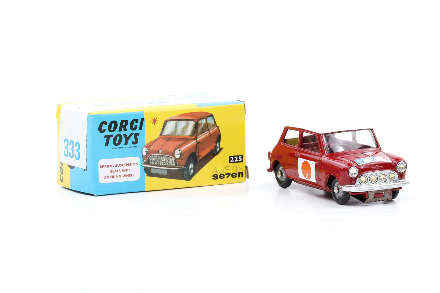 Corgi Toys Mini Cooper S RAC Rally International BMC nr. 333 Repro 1:42