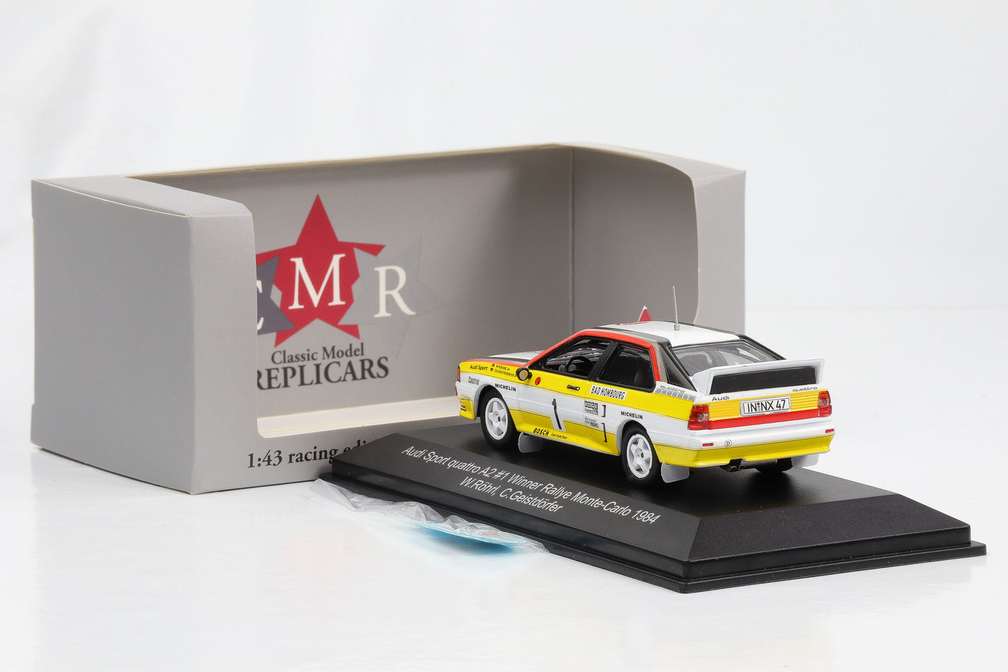 1:43 Audi Sport Quattro A2 Vainqueur Rallye Monte Carlo 1984 Röhrl Geistdörfer CMR