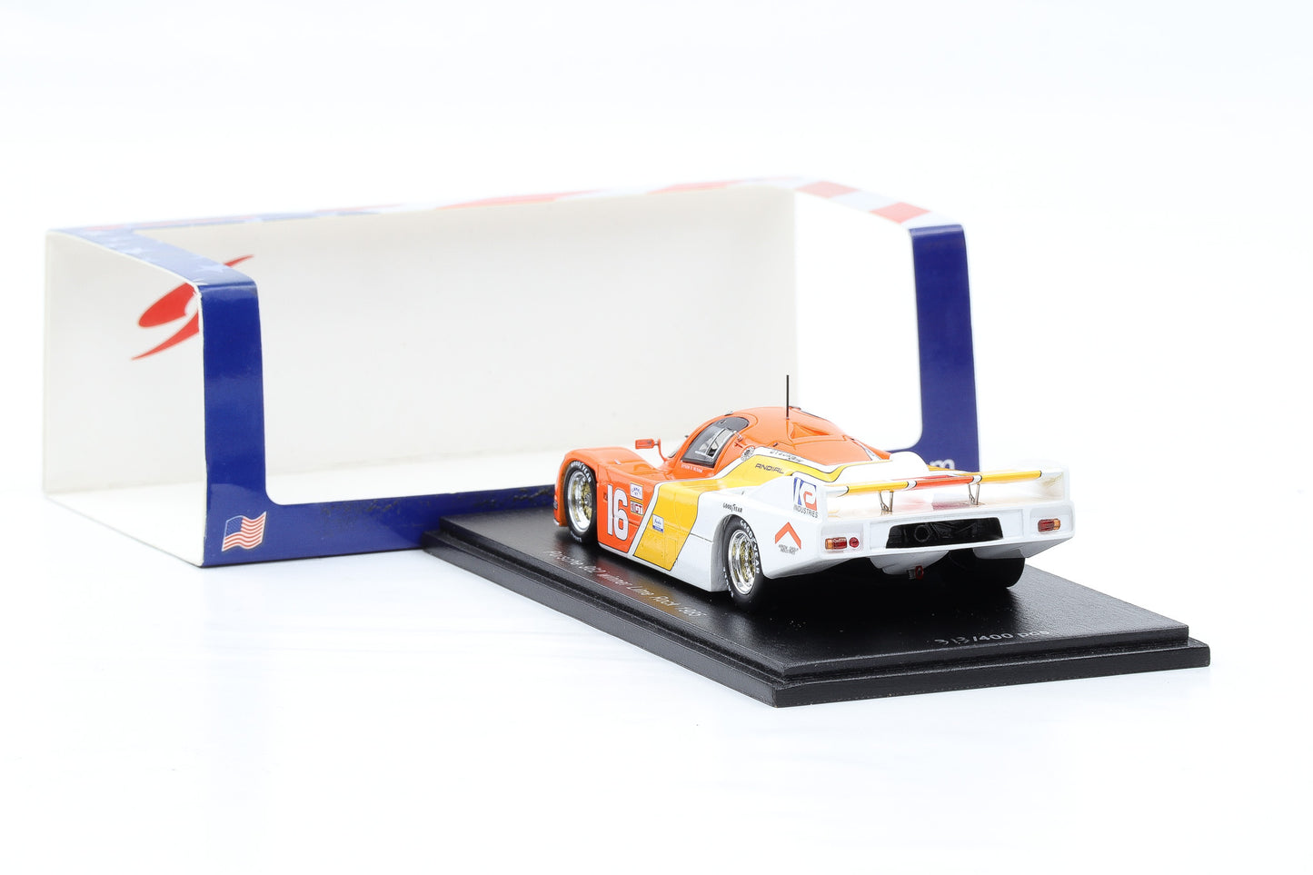 1:43 Spark Porsche 962 #16 Dyson Olson Winner Lime Rock 1985 US031