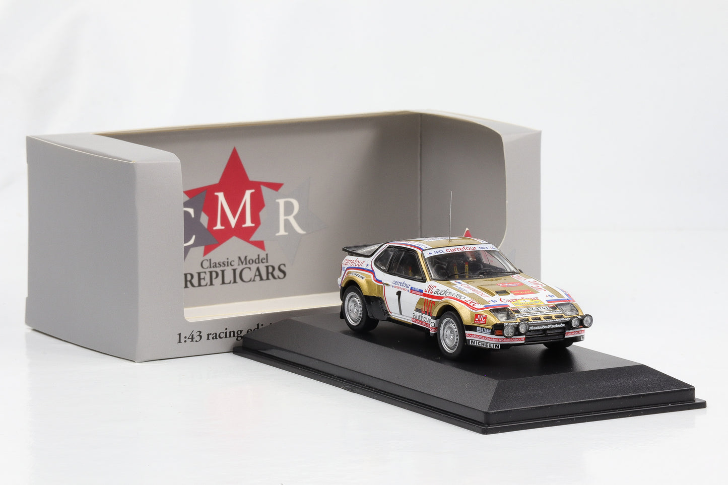 1:43 بورش 924 كاريرا GTS #1 رالي دانتيب 1981 Röhrl Geistdörfer CMR diecast