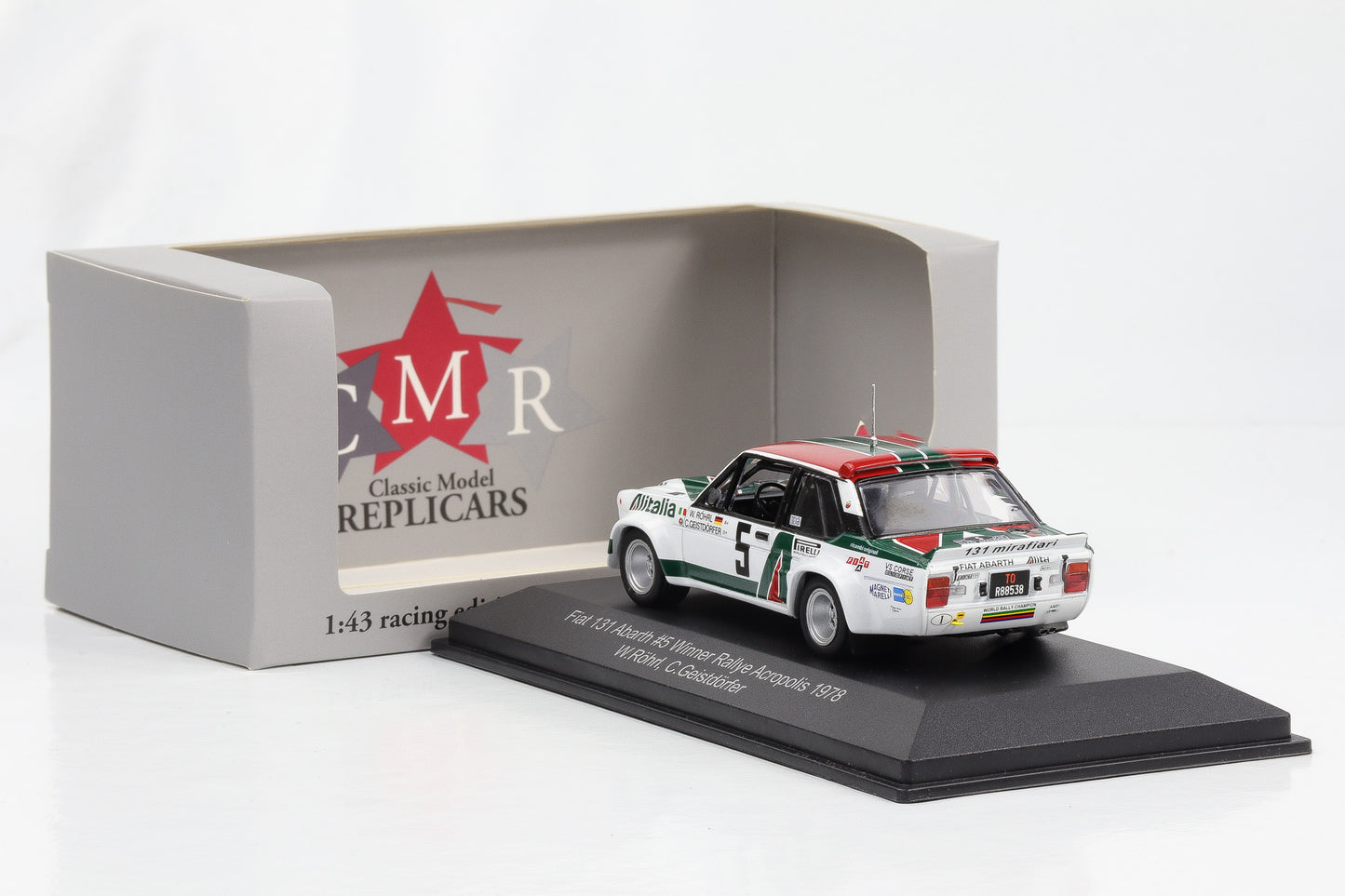 1:43 Fiat 131 Abarth #5 Winner Rallye Acropolis 1978 Röhrl Geistdörfer CMR