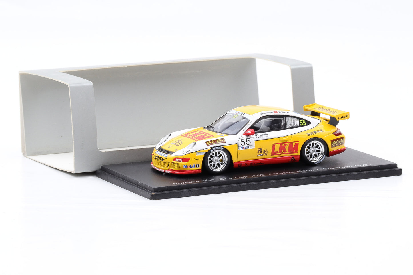 1:43 Spark Porsche 997 GT3 Cup #55 O'Young Porsche Mobil 1 Supercup 2007