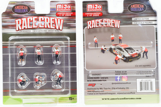 1:64 American Diorama Mijo Figure Race Crew - 6 Figures Limited