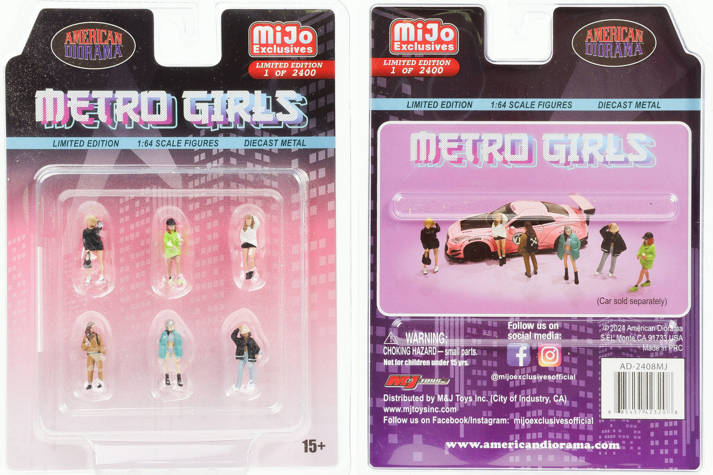 1:64 American Diorama Mijo Figur Metro Girls - 6 Figuren Limited