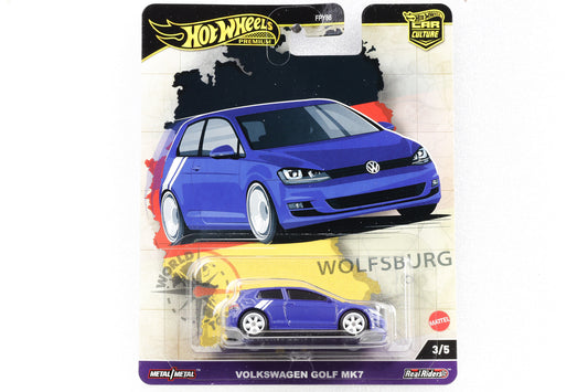 1:64 Hot Wheels Premium VW Golf MK7 blue Germany Wolfsburg Car Culture 3/5