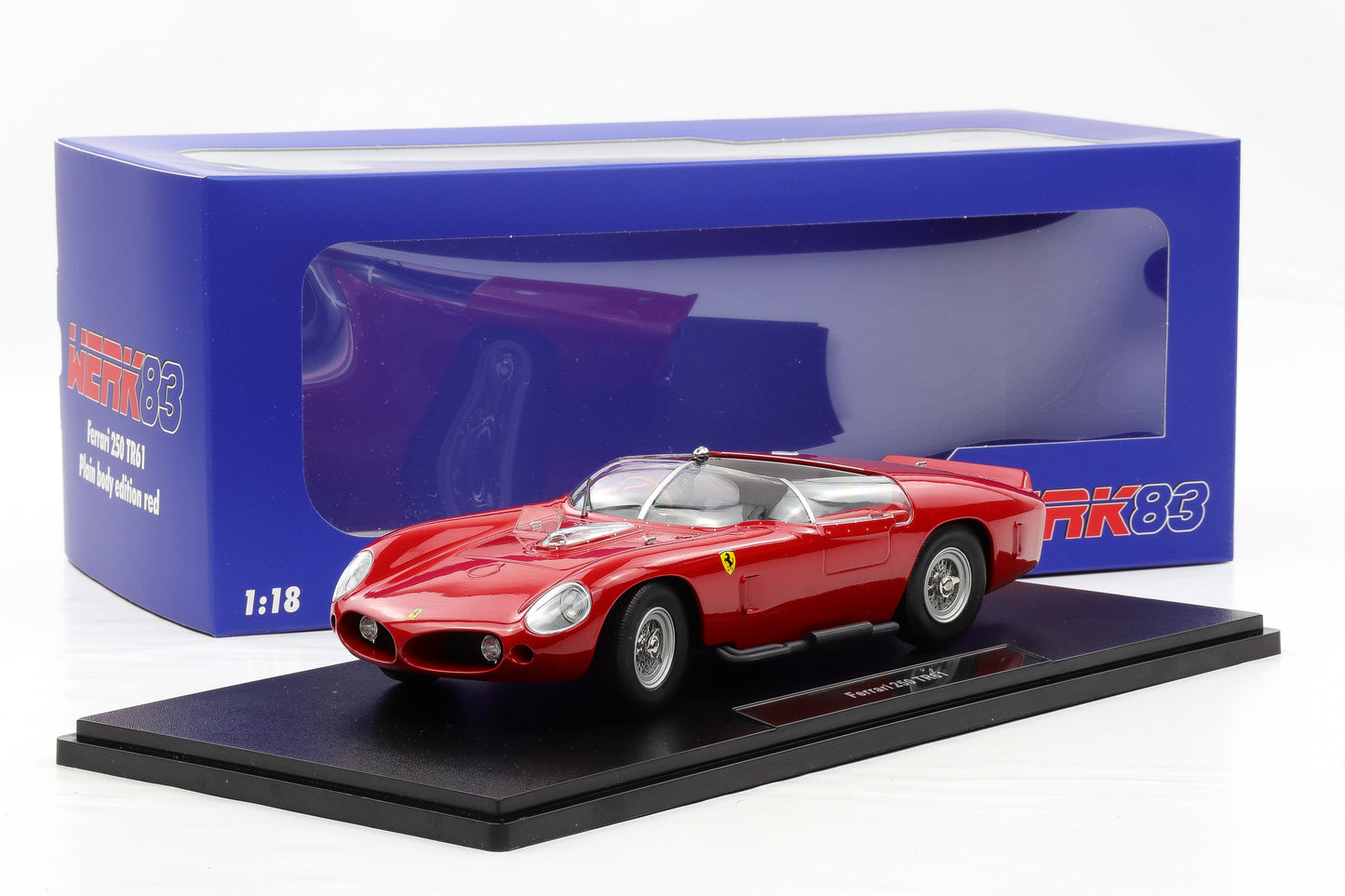 1:18 Werk83 Ferrari 250 TR61 Plain Body Edition rot diecast W18046008
