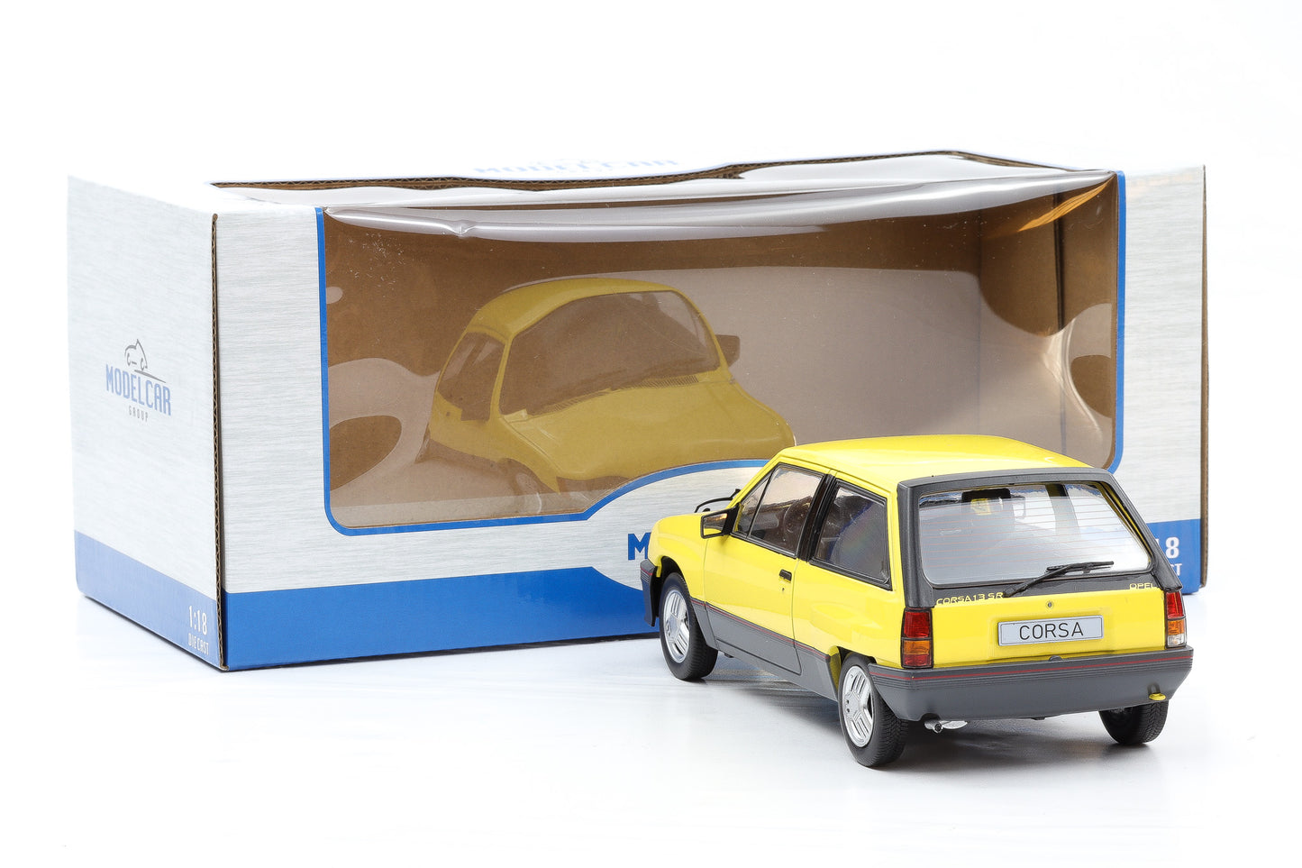 1:18 Opel Corsa A SR gelb 1983 MCG diecast MCG18431