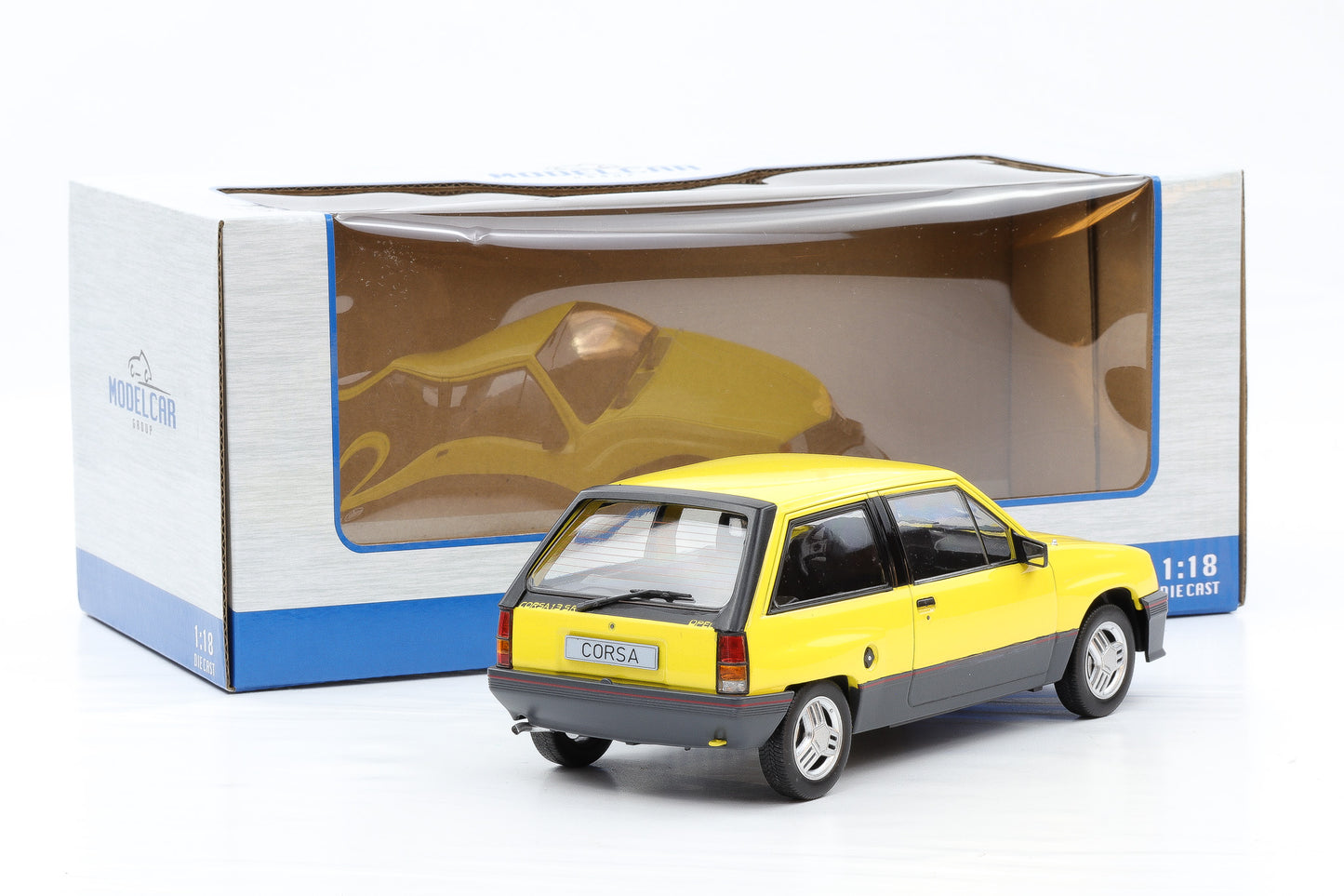 1:18 Opel Corsa A SR gelb 1983 MCG diecast MCG18431