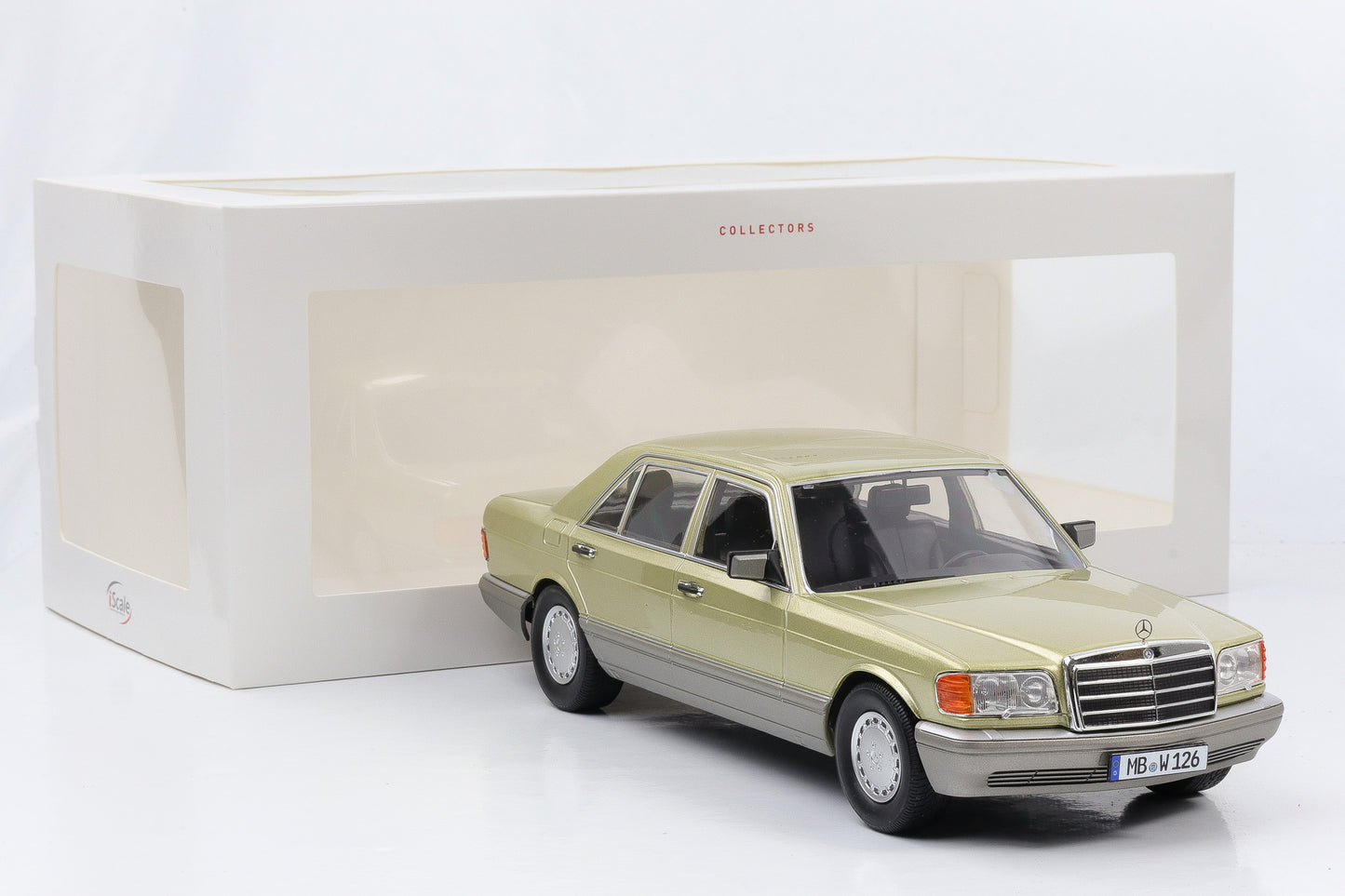 1:18 Mercedes-Benz S-Klasse 560 SEL W126 grünmetallic 2.Serie iScale diecast