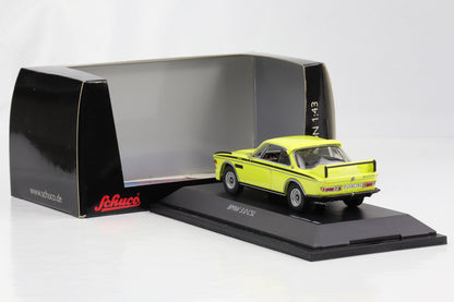 1:43 BMW 3.0 CSL Rennversion gelb Schuco diecast 450235000