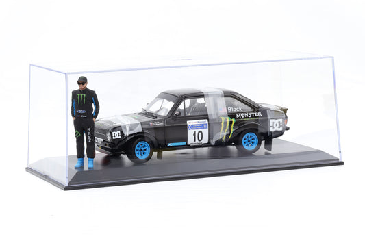 1:18 Ford Escort RS 1800 MK II McRae Rally 2008 mit Ken Block Figur / Vitrine