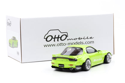 1:18 OTTOmobile Mazda RX-7 FD3S Rocket Bunny Aero V1 pearl green 2015 OT1155