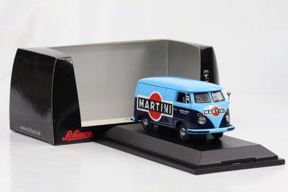 1:43 VW T1 panel van Martini light-dark blue Schuco diecast 450369000