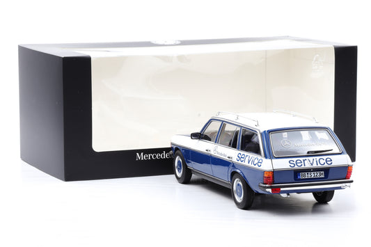 1:18 Norev Mercedes-Benz 200 W123 T-Modell Servicewagen full opening Dealer
