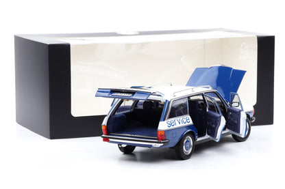 1:18 Norev Mercedes-Benz 200 W123 T-Modell Servicewagen full opening Dealer