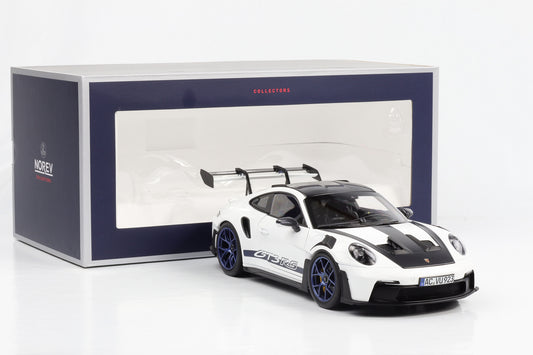 1:18 Norev Porsche 911 GT3 RS Weissach Package 2022 weiß-indigoblau 187353