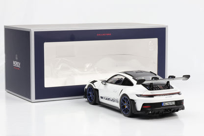 1:18 Norev Porsche 911 GT3 RS Weissach Package 2022 weiß-indigoblau 187353