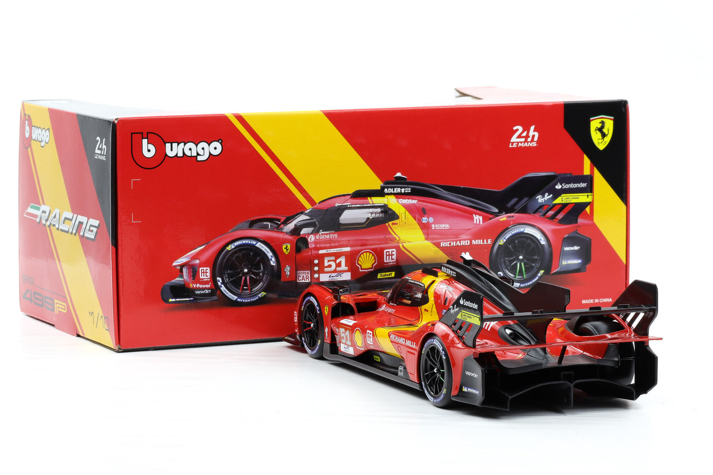 1:18 BBURAGO Ferrari 499P #51 Winner 24 Le Mans 2023 18-16301-51