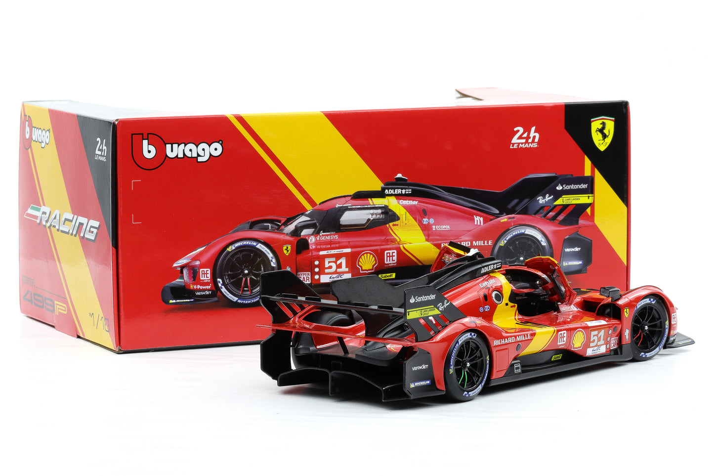 1:18 BBURAGO Ferrari 499P #51 Winner 24 Le Mans 2023 18-16301-51