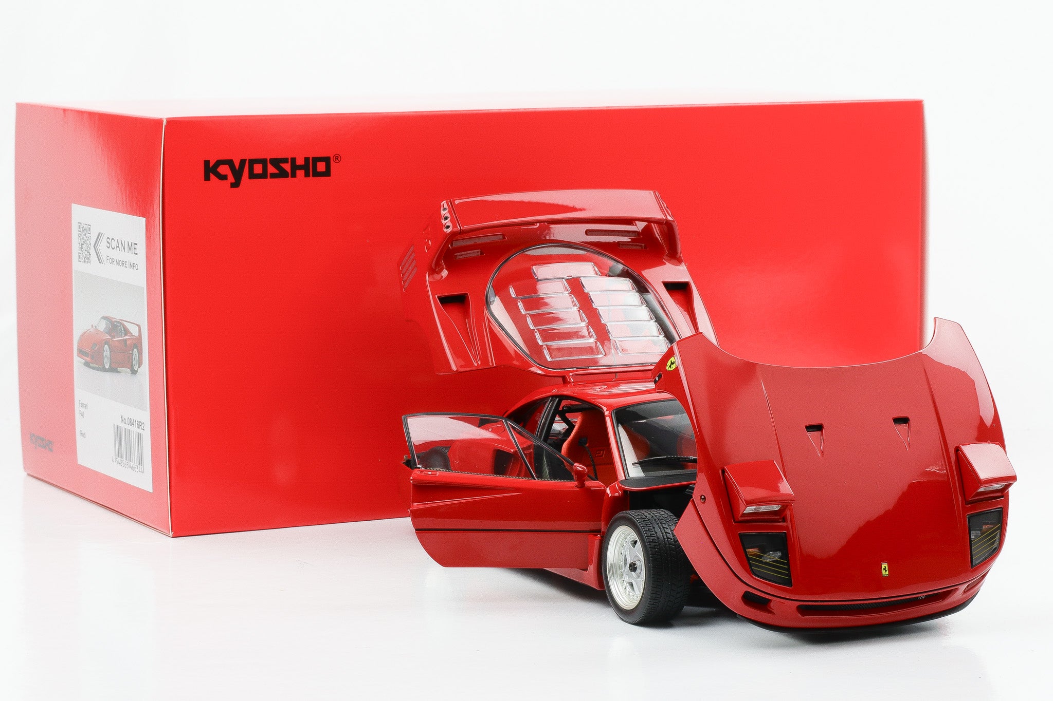 1:18 Kyosho Ferrari F40 red rosso full opening No. 08416R2