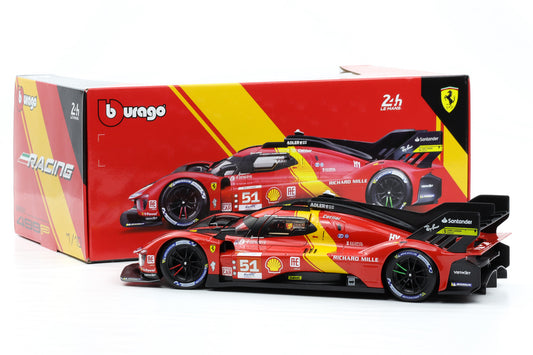 1:18 BBURAGO Ferrari 499P #51 Winner 24 Le Mans 2023 18-16301-51