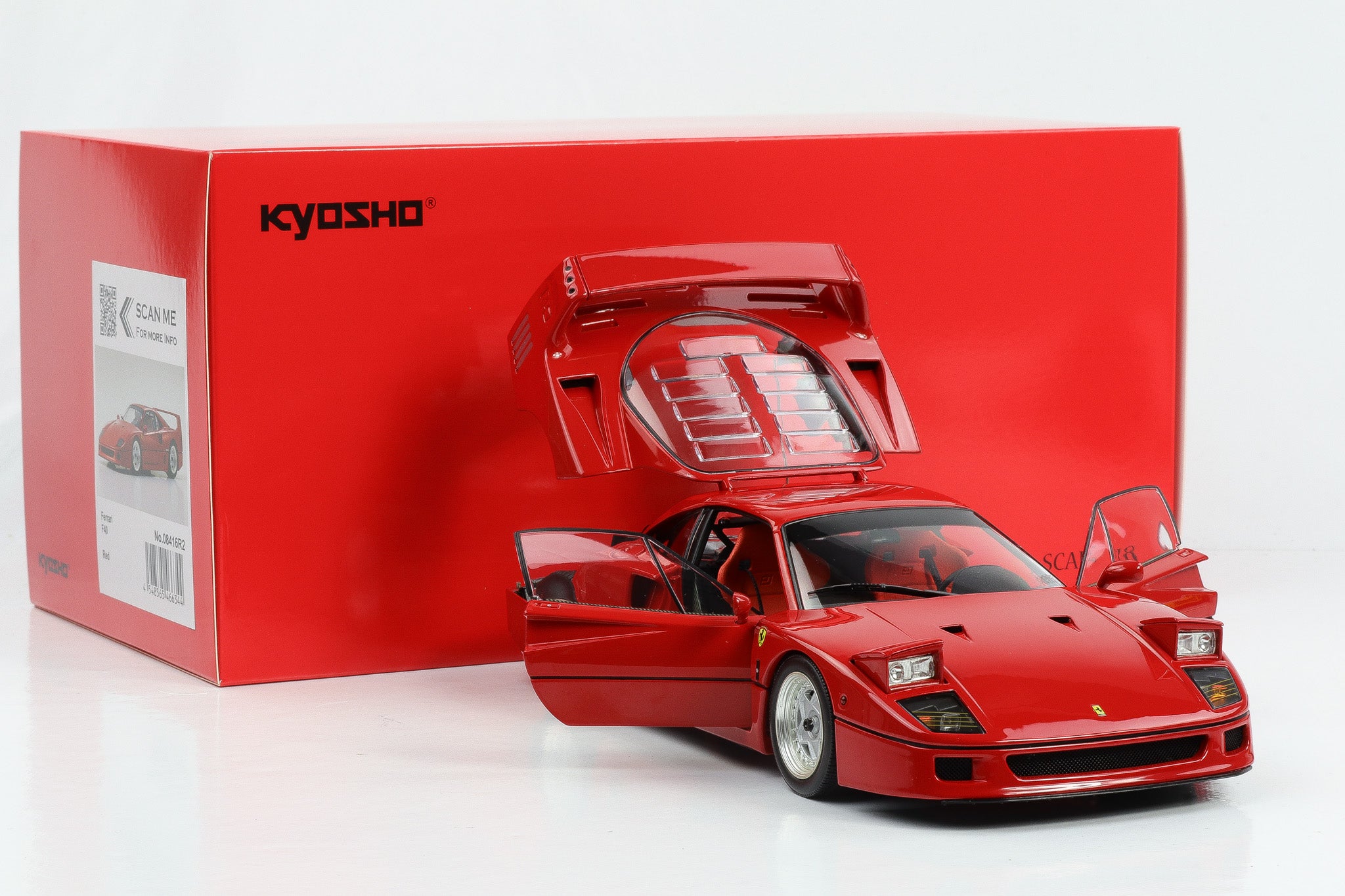 1:18 Kyosho Ferrari F40 red rosso full opening No. 08416R2 – motor-circuit