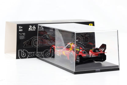 1:18 BBURAGO Ferrari 499P #51 Winner 24 Le Mans 2023 mit Vitrine 18-16301-51VET