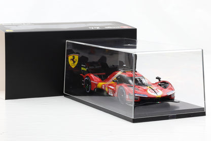1:18 BBURAGO Ferrari 499P #51 Winner 24 Le Mans 2023 mit Vitrine 18-16301-51VET