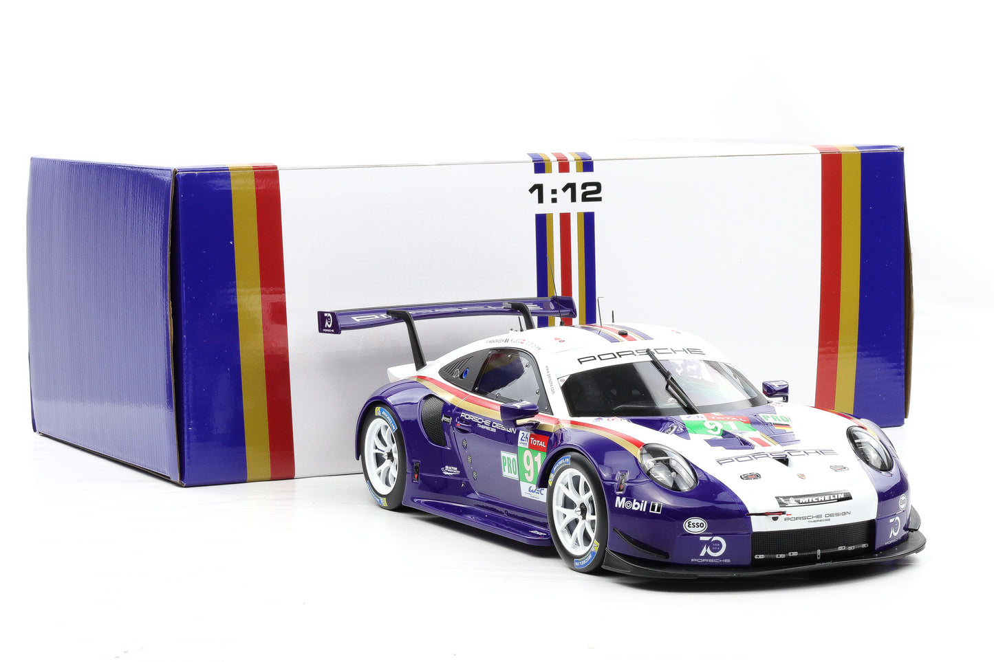 1:12 IXO Porsche 911 991 RSR #91 2nd LMGTE Pro 24h LeMans 2018 diecast