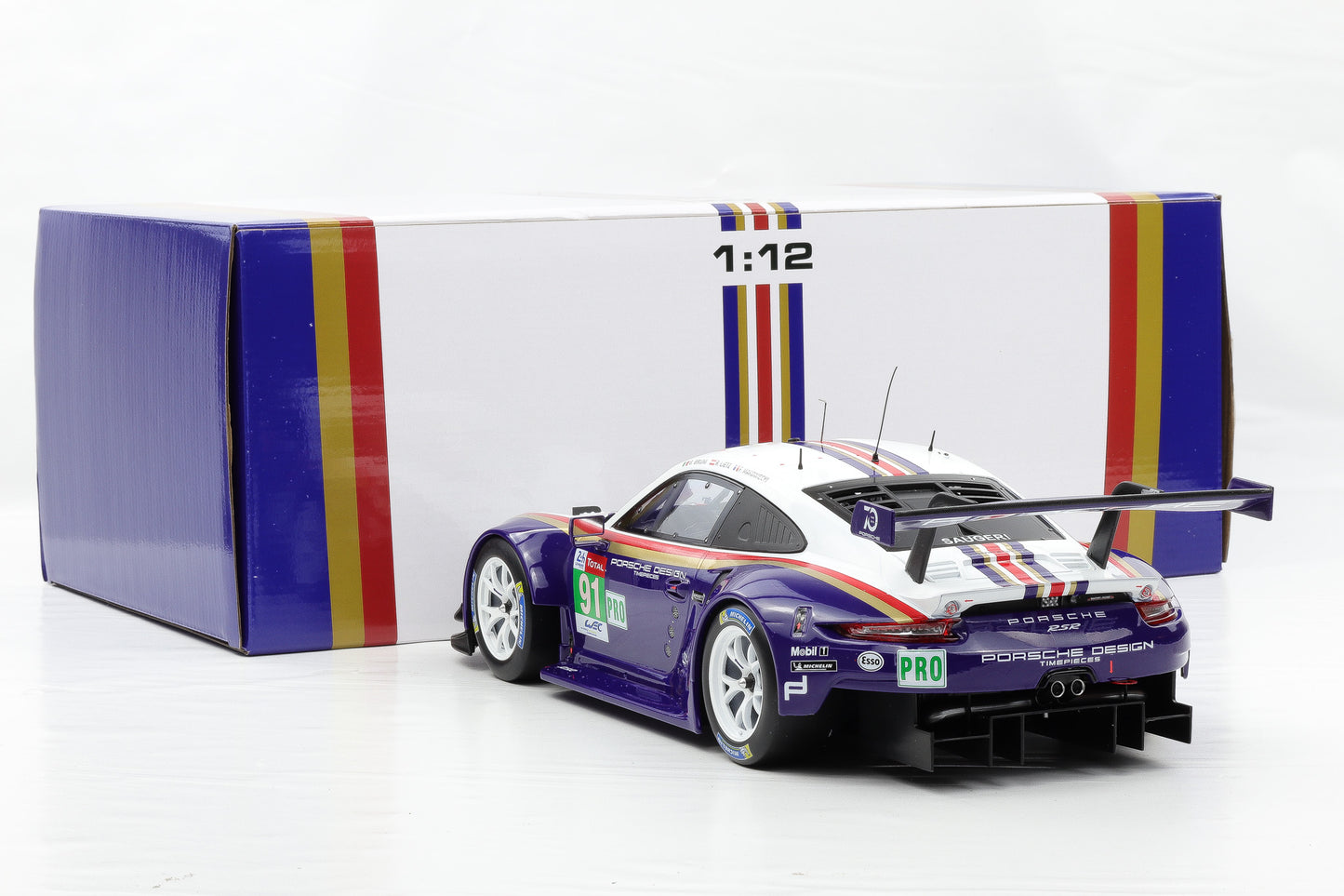 1:12 IXO Porsche 911 991 RSR #91 2nd LMGTE Pro 24h LeMans 2018 diecast