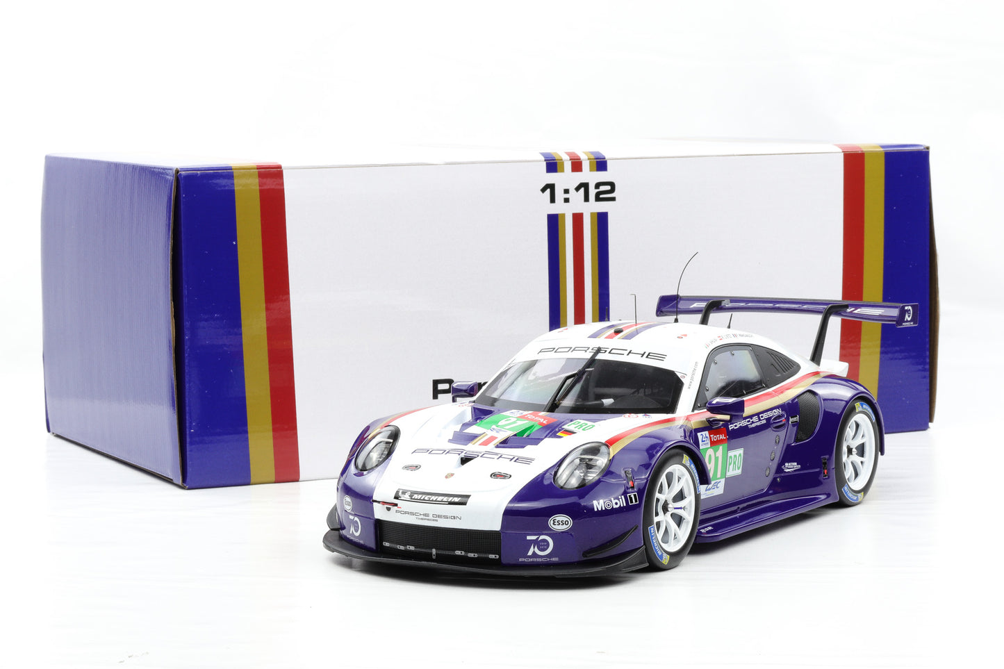 1:12 IXO Porsche 911 991 RSR #91 2nd LMGTE Pro 24h LeMans 2018 diecast