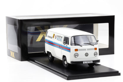 1:18 KK-Scale VW Volkswagen T2b Bus Porsche Martini Racing 1972 weiss diecast