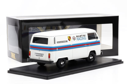 1:18 KK-Scale VW Volkswagen T2b Bus Porsche Martini Racing 1972 weiss diecast