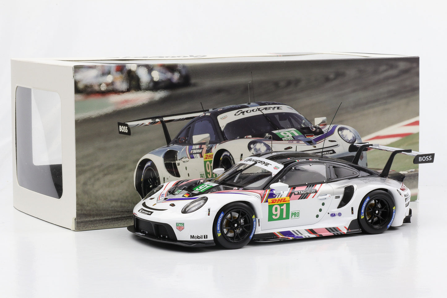 1:18 Porsche 911 RSR-19 Goodbye #91 Last Race WEC 2022 Bruni, Lietz Ixo