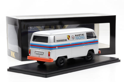 1:18 KK-Scale VW Volkswagen T2b Bus Porsche Martini Racing 1972 silber diecast