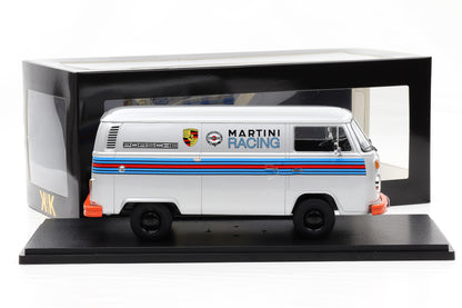 1:18 KK-Scale VW Volkswagen T2b Bus Porsche Martini Racing 1972 silber diecast