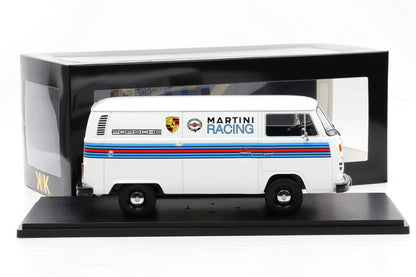1:18 KK-Scale VW Volkswagen T2b Bus Porsche Martini Racing 1972 weiss diecast