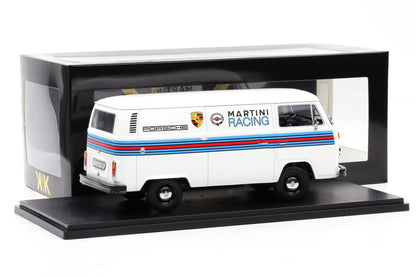 1:18 KK-Scale VW Volkswagen T2b Bus Porsche Martini Racing 1972 weiss diecast