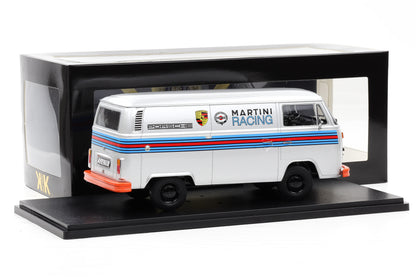 1:18 KK-Scale VW Volkswagen T2b Bus Porsche Martini Racing 1972 silber diecast