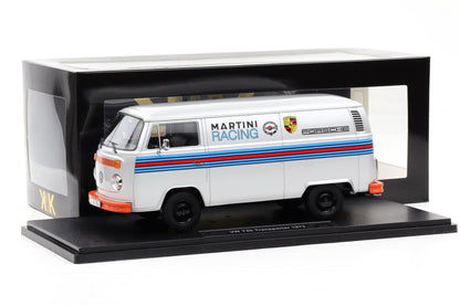 1:18 KK-Scale VW Volkswagen T2b Bus Porsche Martini Racing 1972 silber diecast