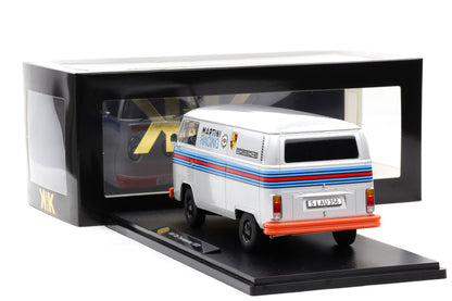 1:18 KK-Scale VW Volkswagen T2b Bus Porsche Martini Racing 1972 silber diecast