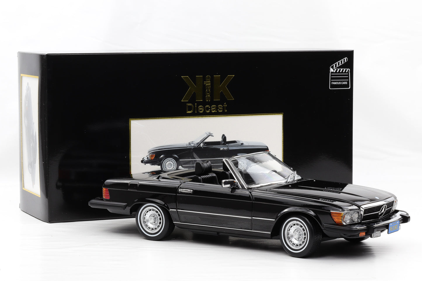 1:12 KK-Scale Mercedes-Benz 450 SL R107 American Gigolo mit Softtop opening diecast