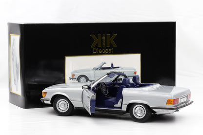 1:12 KK-Scale Mercedes-Benz 450 SL R107 silber mit Softtop opening diecast