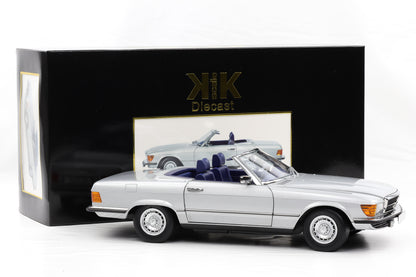 1:12 KK-Scale Mercedes-Benz 450 SL R107 silber mit Softtop opening diecast