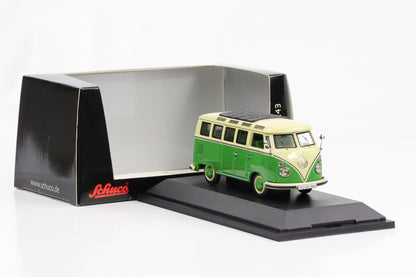 1:43 VW T1 Samba Bus green-beige Schuco diecast 450356600