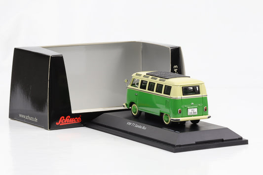 1:43 VW T1 Samba Bus grün-beige Schuco diecast 450356600