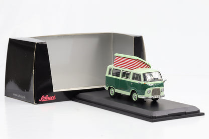 1:43 Ford Taunus Transit FK 1000 camper van green Schuco diecast 03204