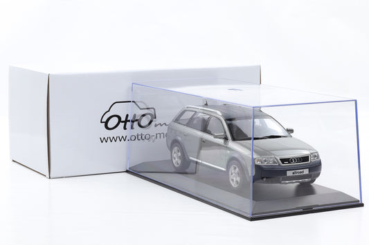 1:18 Ottomobile Audi A6 C5 Allroad quattro Avant atlasgrau 2000 mit Vitrine