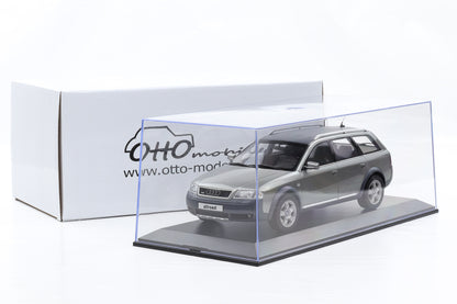 1:18 Ottomobile Audi A6 C5 Allroad quattro Avant atlasgrau 2000 mit Vitrine