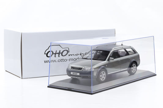 1:18 Ottomobile Audi A6 C5 Allroad quattro Avant atlasgrau 2000 mit Vitrine